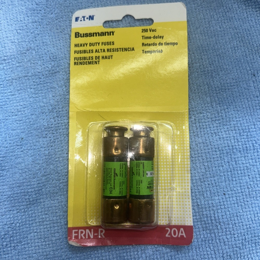 EATON BUSSMANN FRN-R  FRN-R-20 20A TIME DELAY 250 VAC FUSE (2 BOXES)